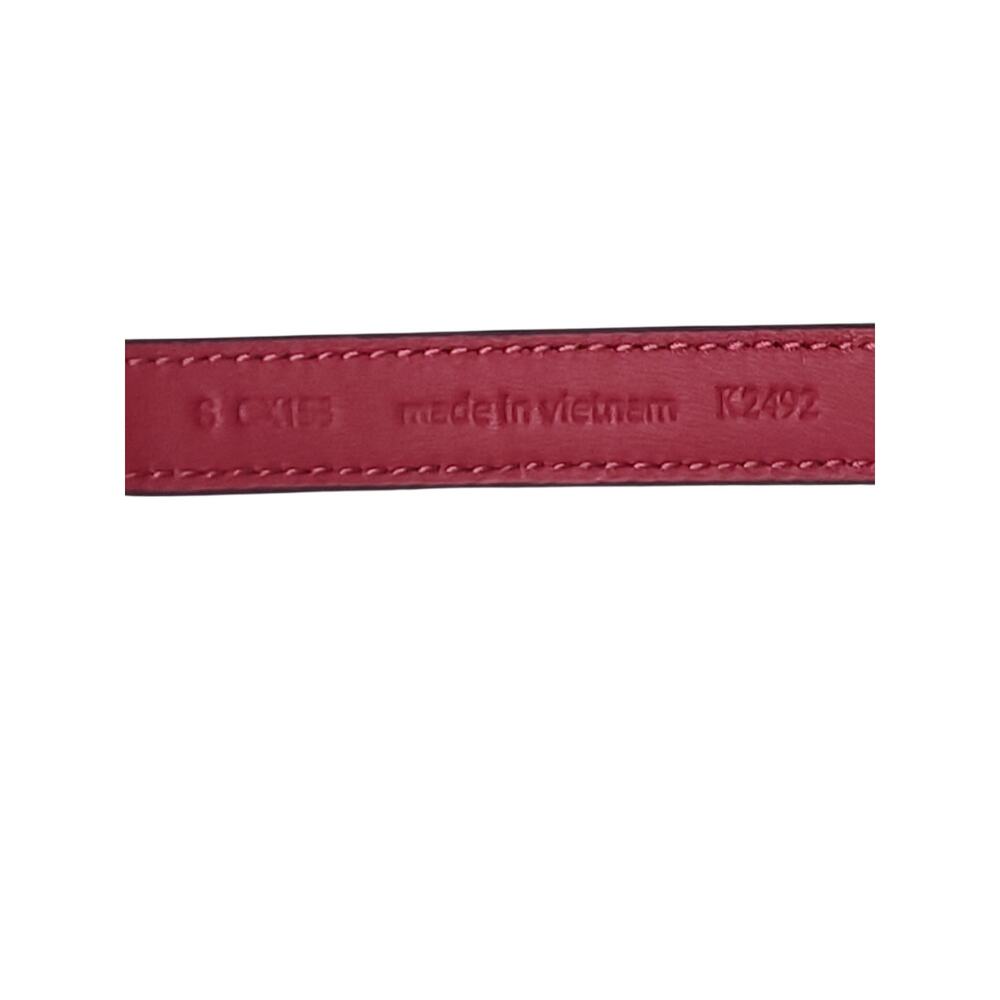 Coach Signature Canvas Red Leather Dog Collar Small CX153 Charms EUC - Picture 4 of 4